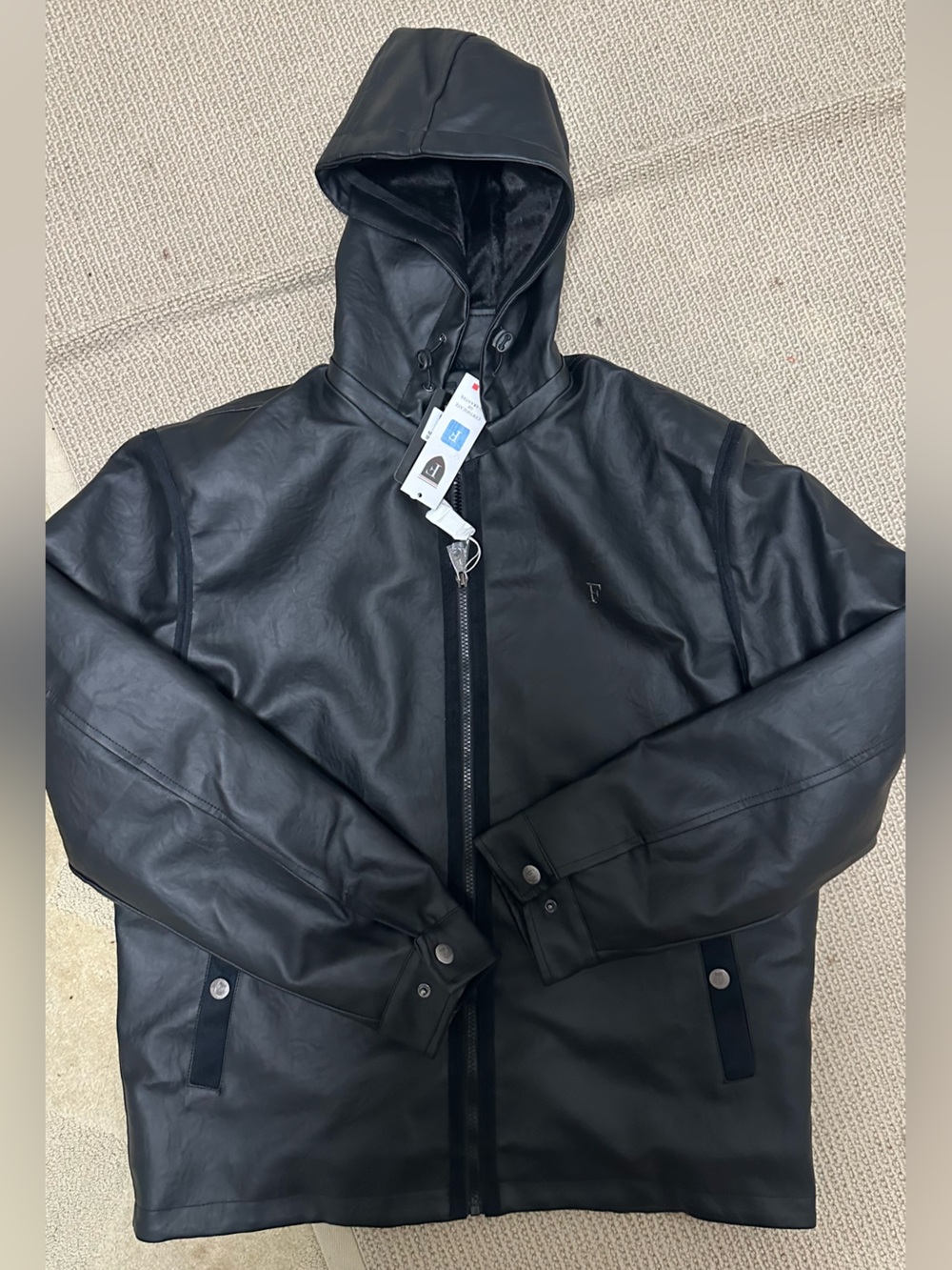 Black Men's Zip-Up 100%Leather Jacket